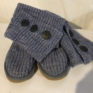 Blue Knit Ugg boots
